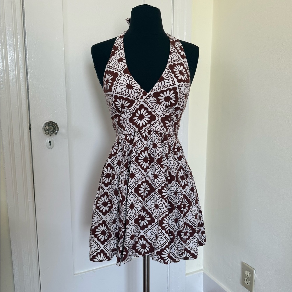 Free People Backless Floral Dress